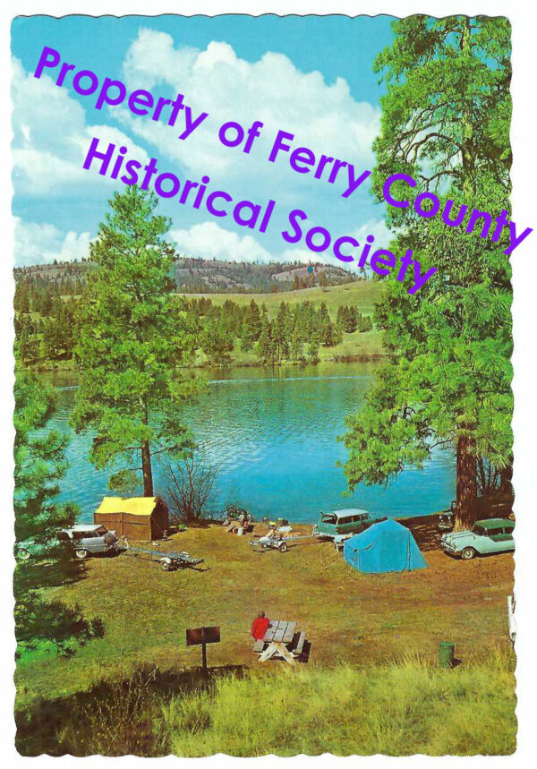 Curlew Lake State Park vintage postcard - front